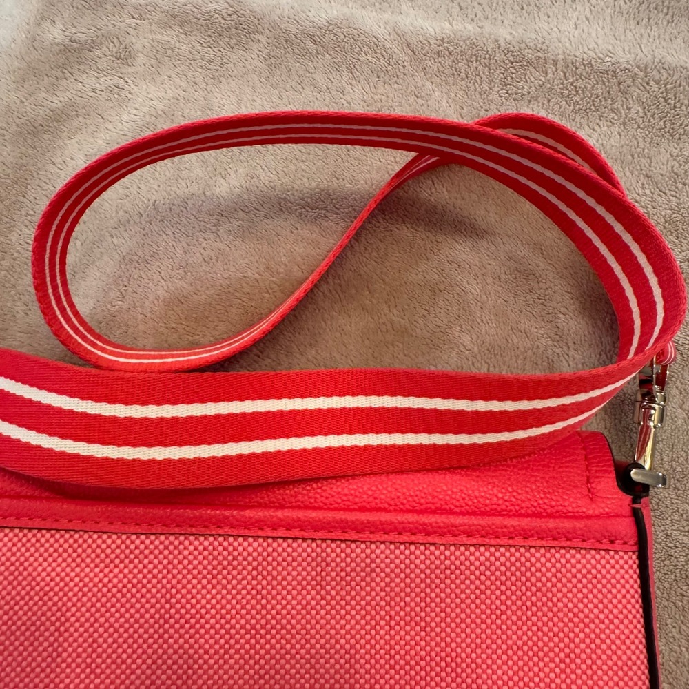Kate Spade Rosie Flap Crossbody Bag Pink Pebbled Leather Preppy Resort Luxe - Picture 11 of 14